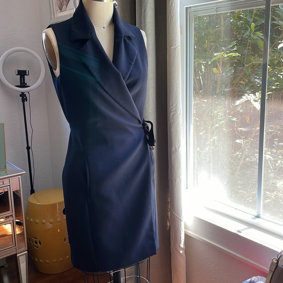 Zara Dresses & Skirts - Zara Basic Line Dress Navy